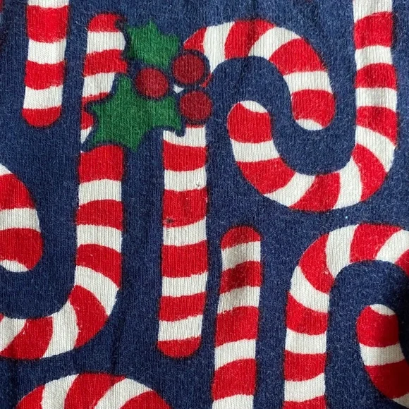 Hanna Andersson Red and Blue Candy Cane Pajama Set, size 14. Excellent condition - Picture 10 of 11